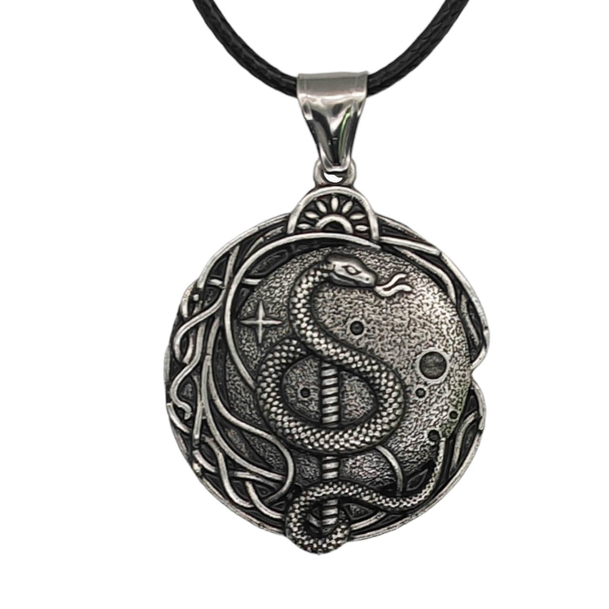 Wholesale Celtic Knot Snake Pendant Necklace Hip Hop Party Jewelry